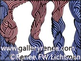 Cave Abstract, Ballpoint Pen Art, Renee FW Lichtman