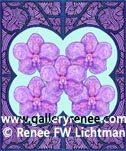 Five Vandas, Orchid Art, Limited Edition Giclee Print