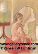Small Nude,Limited Edition Giclee Print, Figurative and Portrait Art,Renee FW Lichtman 