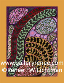 "Cherry" Ballpoint Pen, Balpoint Pen Art Gallery, Fine Art for Sale from Artist Renee FW Lichtman