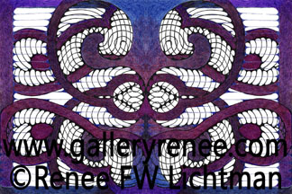 "Intertwined" Ballpoint Pen and Pen and Ink Drawing, Ballpoint Pen Art Gallery, Fine Art for Sale from Artist Renee FW Lichtman